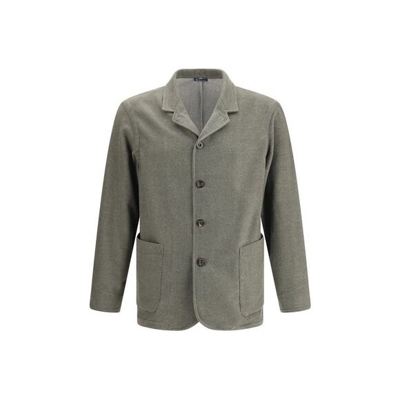 Finamore Bicolor Fleece Wool Men's Coat
